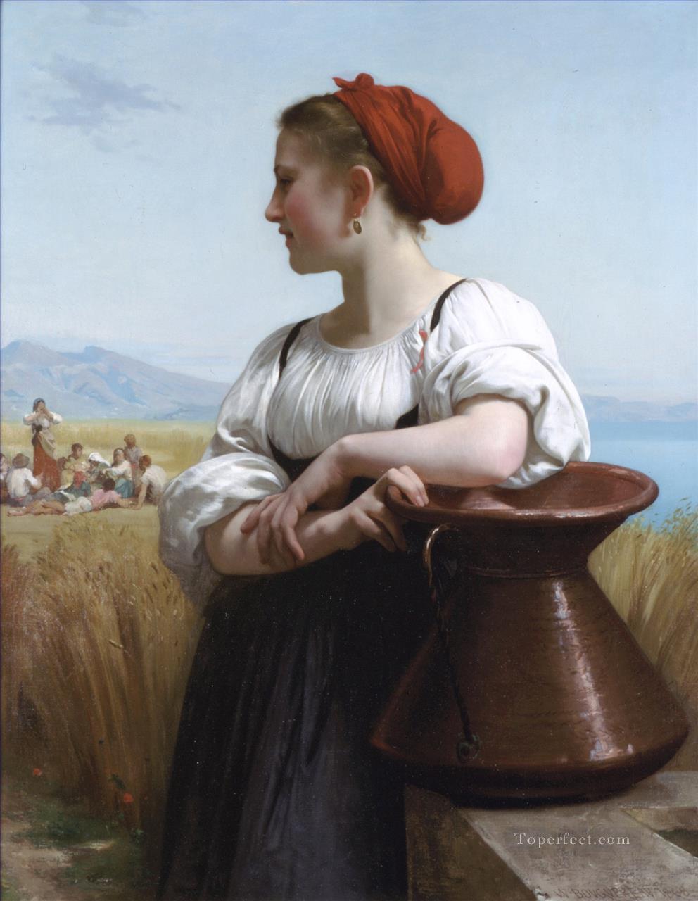 Realismo Moissoneuse William Adolphe Bouguereau Pintura al óleo